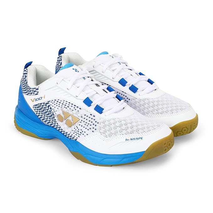 YONEX Badminton Shoes V100i White Blue Hawaii