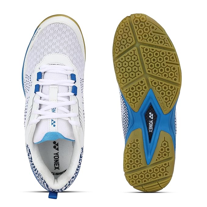 YONEX Badminton Shoes V100i White Blue Hawaii - Image 5