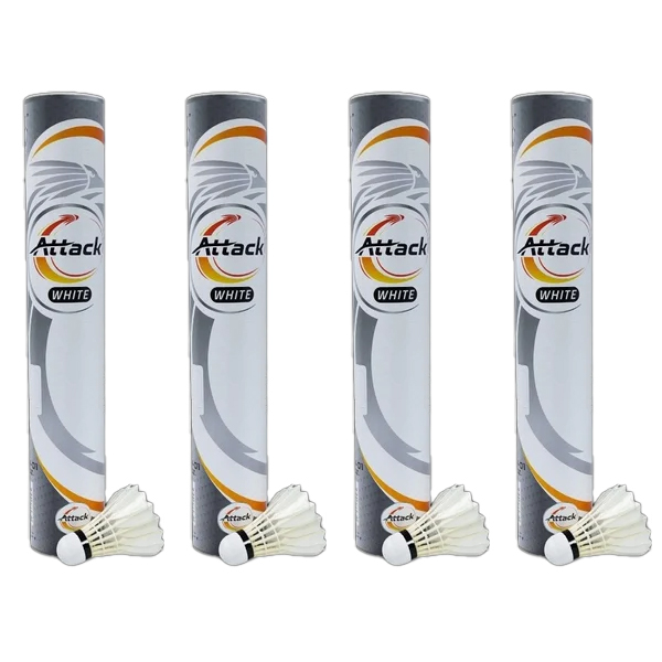 YONEX Attack Feather Badminton Shuttlecocks (Pack of 12) - Image 2